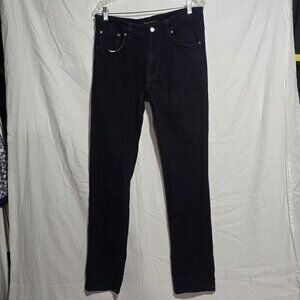 Nudie Jeans Co 100% Organic Cotton Lean Dean Jeans - Dry Black Indigo - Sz 33x34